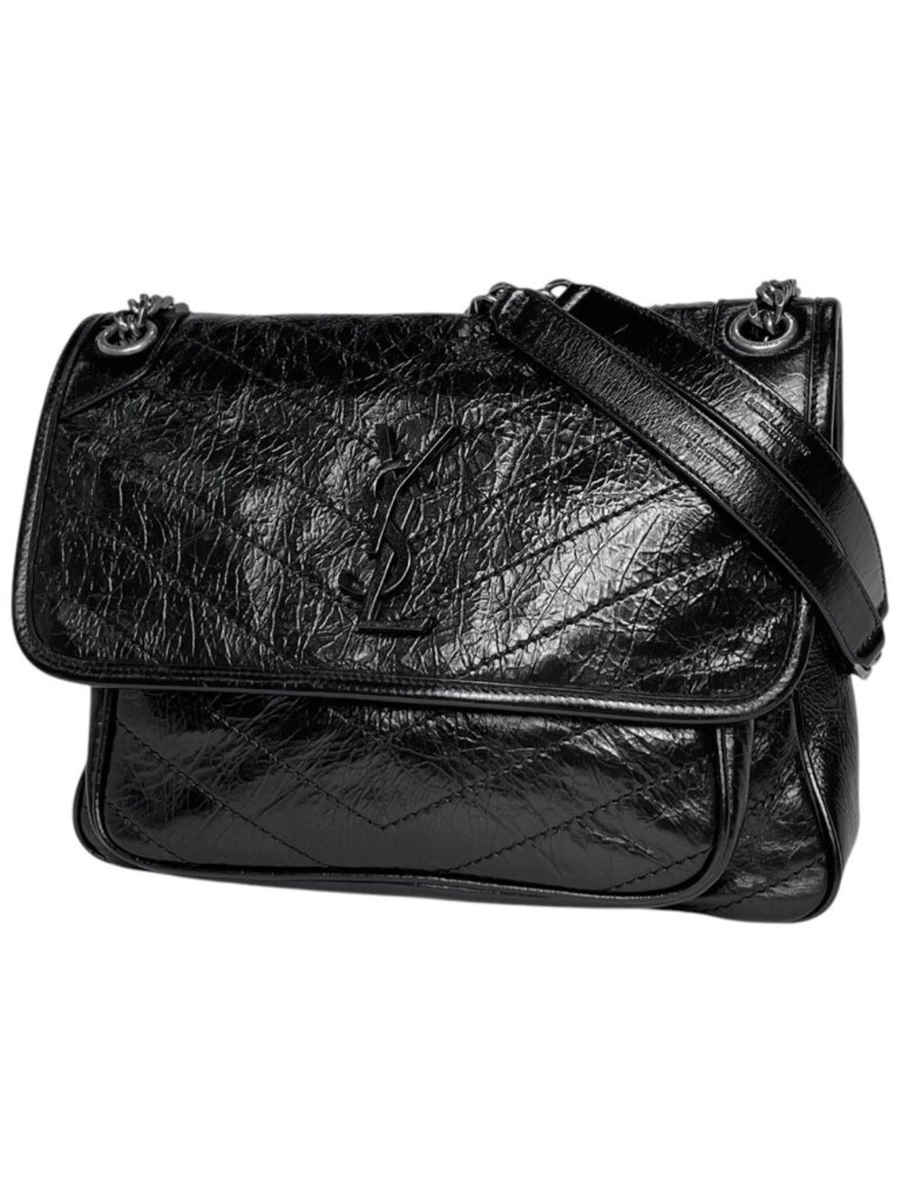 Saint Laurent Shoulder Bag Niki Medium Leather Black